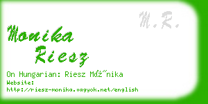 monika riesz business card